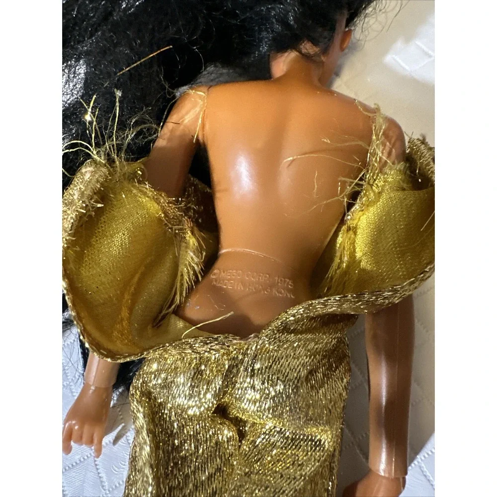 Cher Doll‎ MEGO 1975 w/ Gold Jumpsuit Clothing Vintage movable Hands